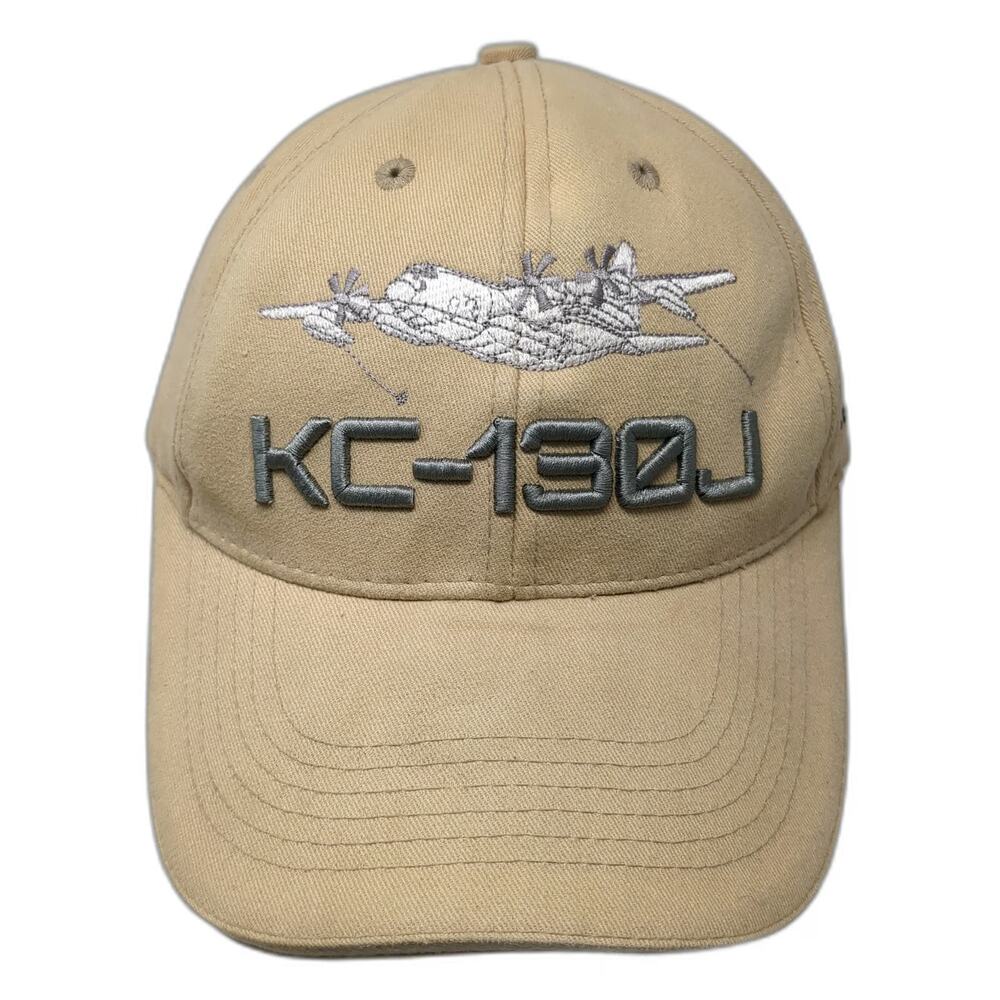 Lockheed Martin KC-130J Aircraft Kuwait Flag Beige One Size Baseball Cap Hat